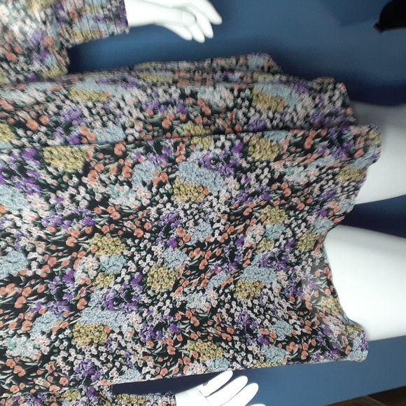 Cottagecore Style mini dress floral Size Large - Picture 5 of 6